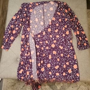 Pink and purple Donna Morgan Wrap